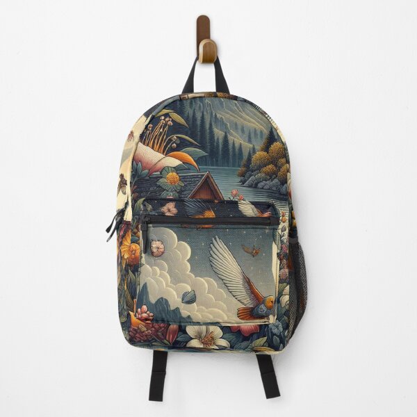Item preview,  Magical Alpine Castle - Fairy Tale Landscape with Flying Birds and Autumn Harvest designed and sold by freackly.