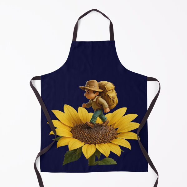 Item preview, A tiny adventurer bravely walks across the center of a sunflower designed and sold by Girih.