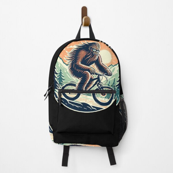 Item preview, Sasquatch Riding A Mountain Bike - Bigfoot designed and sold by RaceDayRags.