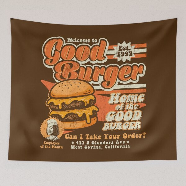 Item preview, Home Of The Good Burger Worn Dks designed and sold by Alema Art.