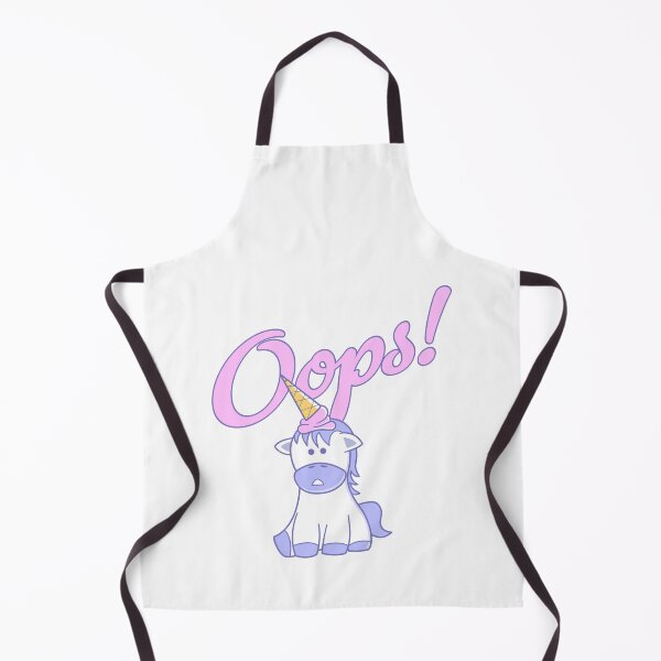 Item preview, Oops! – The Wannabe Unicorn (Kawaii Horse with Ice Cream Unicorn Horn) designed and sold by NiceHatHarry.