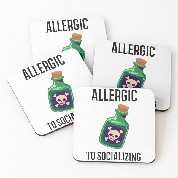 Item preview, ALLERGIC TO SOCIALIZING designed and sold by TeeezShirtz.