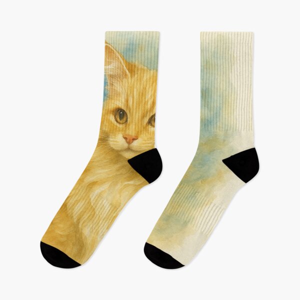 Item preview, Watercolor Cat Art | Cute Cat Lover Gift | Pet Portrait Design designed and sold by eldoca.