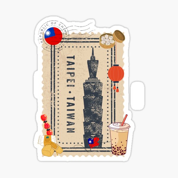 Item preview, Taiwan Stamp and Snacks -Travel Collection designed and sold by Between The Pages.