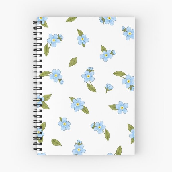 Item preview, Blue Forget-Me-Not Floral Pattern designed and sold by Arte Zen.