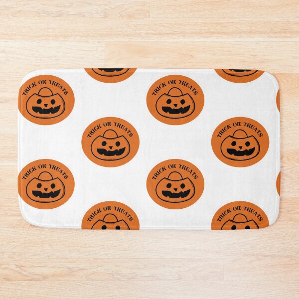 Item preview, Trick or Treats Orange Pumpkin Badge  designed and sold by Blueprint&co.