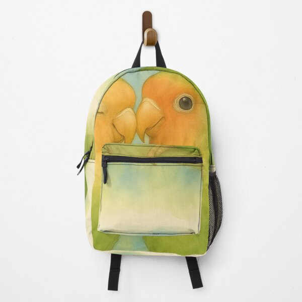 Item preview, Watercolor two parakeets Art | Cute two parakeets Lover Gift | Pet Portrait Design designed and sold by eldoca.