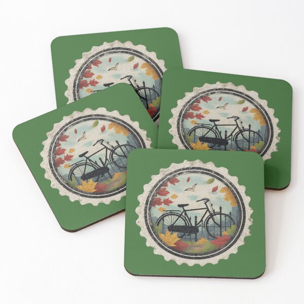 Item preview, Autumn Spice & Bicycle Rides – Vintage Fall Farmhouse Design designed and sold by CloverBend.