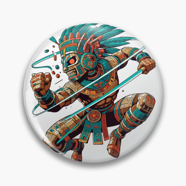 Item preview, Aztec Warrior - Inca Maya Mayans designed and sold by RaceDayRags.