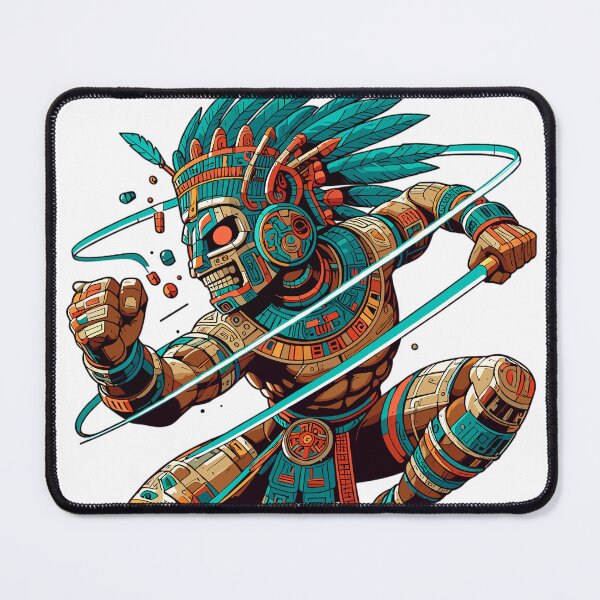 Item preview, Aztec Warrior - Inca Maya Mayans designed and sold by RaceDayRags.