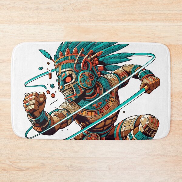 Item preview, Aztec Warrior - Inca Maya Mayans designed and sold by RaceDayRags.