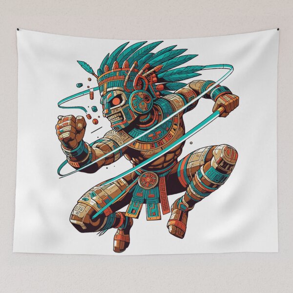 Item preview, Aztec Warrior - Inca Maya Mayans designed and sold by RaceDayRags.