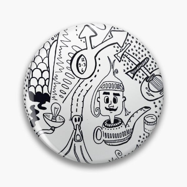 Item preview, Surrealistic Funky Doodle Line Art designed and sold by Chiara-mina.