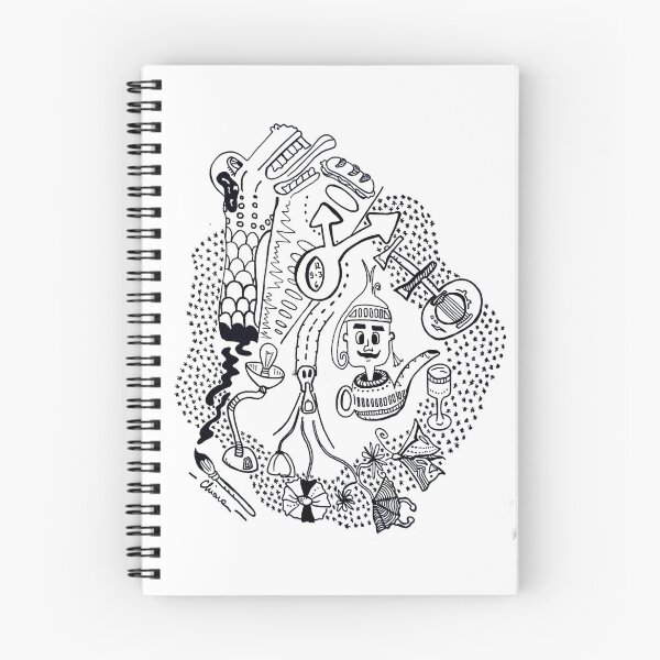 Item preview, Surrealistic Funky Doodle Line Art designed and sold by Chiara-mina.