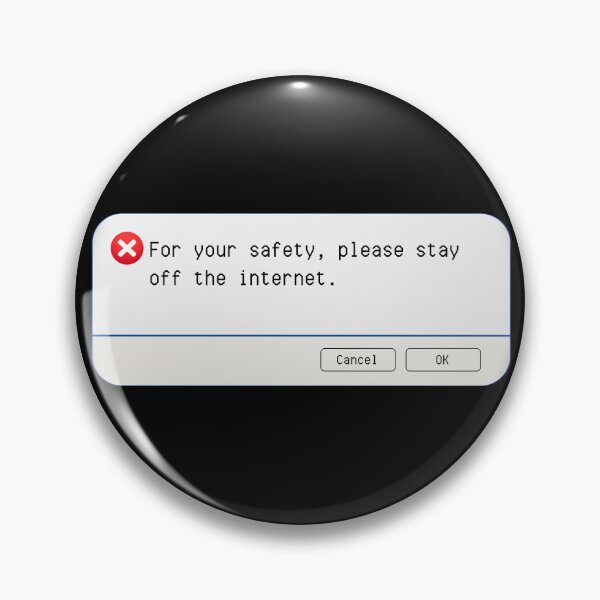 Item preview, UNEXPECTED ERROR:  For your safety, please stay off the internet. - funny computer signs designed and sold by DesignsFromTW-S.