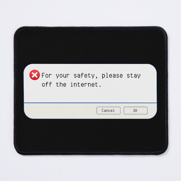Item preview, UNEXPECTED ERROR: For your safety, please stay off the internet. - funny computer signs designed and sold by DesignsFromTW-S.