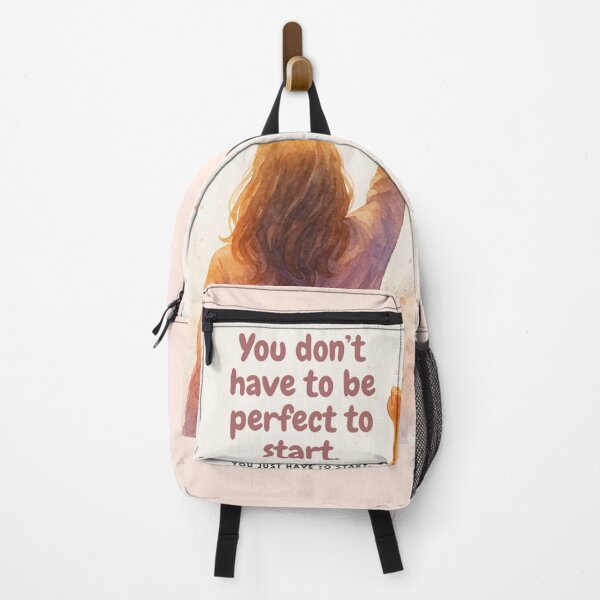 Item preview, You Don't Have to Be Perfect to Start – Inspirational Watercolor Art designed and sold by GusiaTreasures.