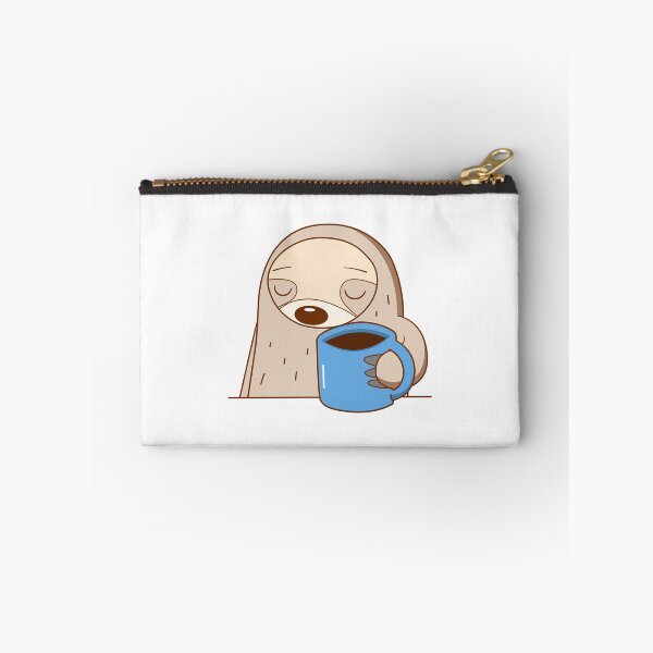 Item preview, Kawaii Sloth with a Coffee Cup designed and sold by NiceHatHarry.
