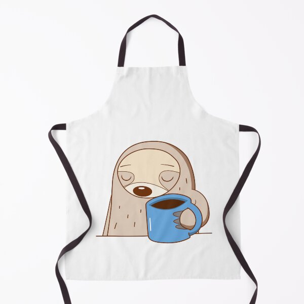 Item preview, Kawaii Sloth with a Coffee Cup designed and sold by NiceHatHarry.