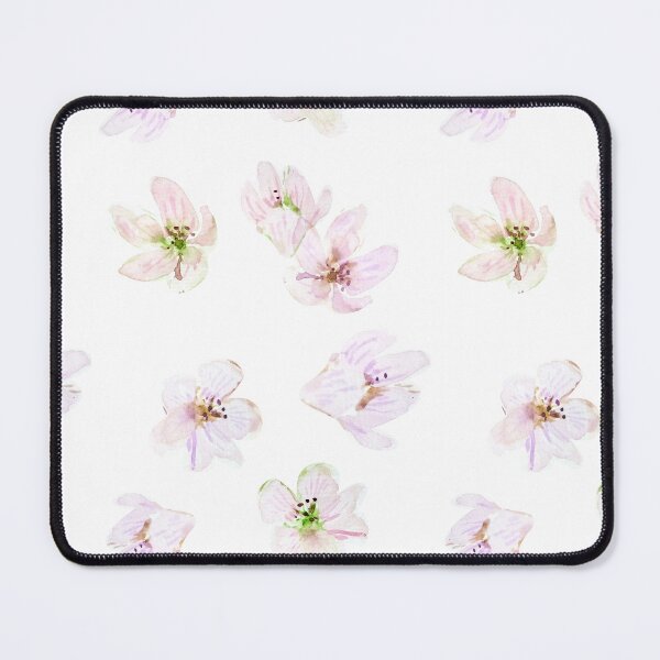 Item preview, Pink and Green Watercolor Flower Blossoms designed and sold by Kara Draws.