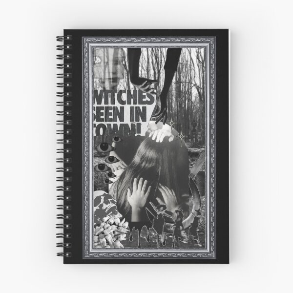 Item preview, Here There Be Witches || Black and White Collage designed and sold by StrangeBootique.
