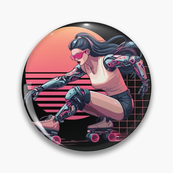 Item preview, Cybernetic Rollergirl - Cyberpunk designed and sold by RaceDayRags.