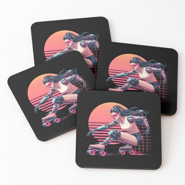Item preview, Cybernetic Rollergirl - Cyberpunk designed and sold by RaceDayRags.