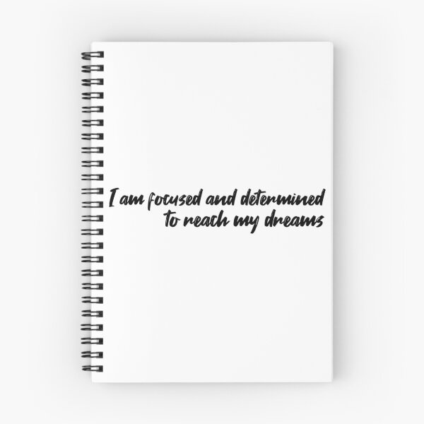 Item preview, I Am Focused and Determined to Reach My Dreams – Affirmation – Vision Typography Design designed and sold by Camila  Ardila.