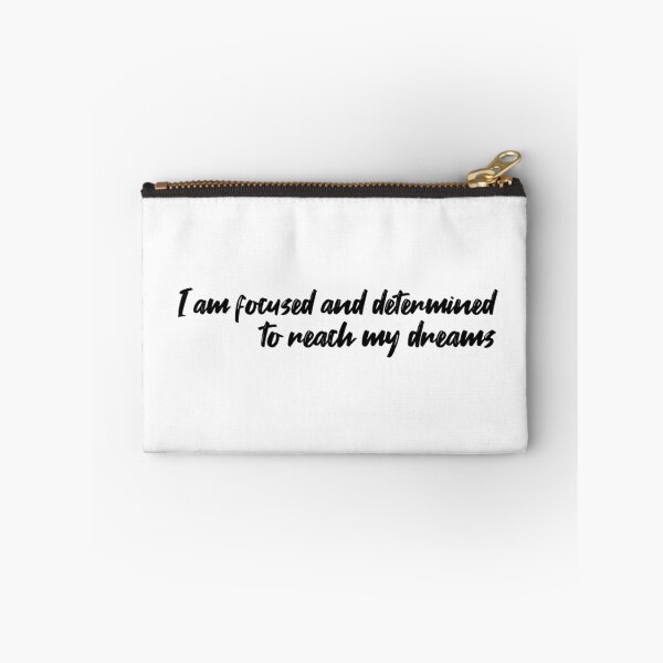 Item preview, I Am Focused and Determined to Reach My Dreams – Affirmation – Vision Typography Design designed and sold by Camila  Ardila.