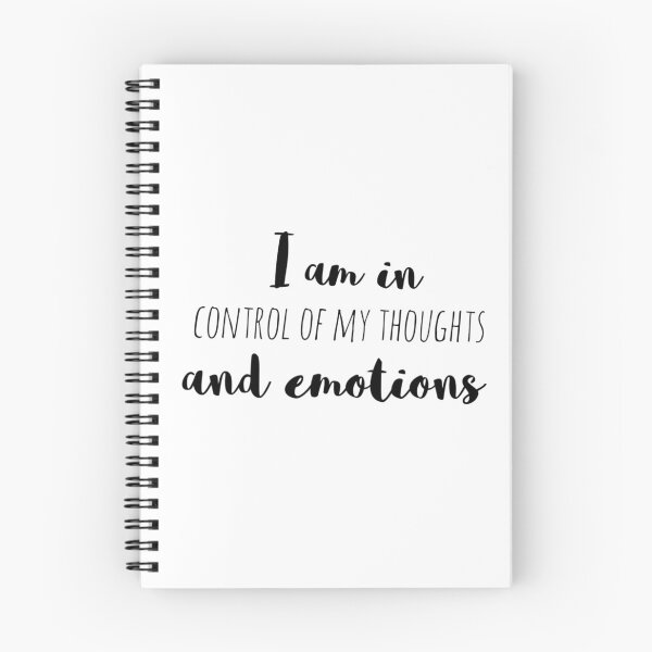 Item preview, I Am in Control of My Thoughts and Emotions – Affirmation – Empowered Mind Typography Design designed and sold by Camila  Ardila.