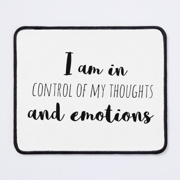Item preview, I Am in Control of My Thoughts and Emotions – Affirmation – Empowered Mind Typography Design designed and sold by Camila Ardila.