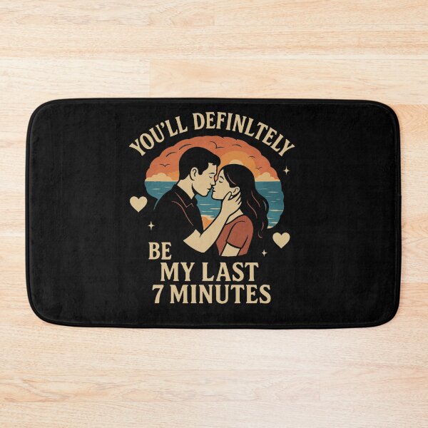 Item preview, Romantic Sunset Couple – Emotional Love Quote for Couples | You’ll Be My Last 7 Minutes designed and sold by BmCraftPT.