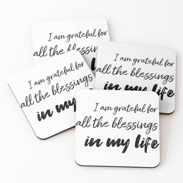 Item preview, I Am Grateful for All the Blessings – Affirmation – Gratitude Flow Typography Design designed and sold by Camila  Ardila.