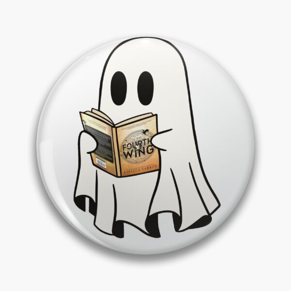 Item preview, fourth wing reading ghost  designed and sold by wishingrain.