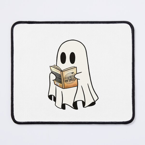 Item preview, fourth wing reading ghost designed and sold by wishingrain.