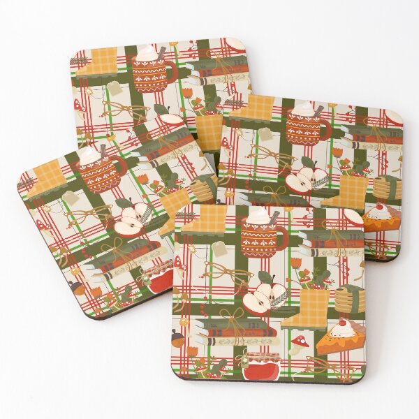 Item preview, cottagecore thanksgiving cozy hygge apples books jam designed and sold by Gossip Rag.