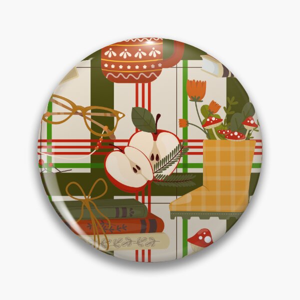Item preview, cottagecore thanksgiving cozy hygge apples books jam designed and sold by Gossip Rag.