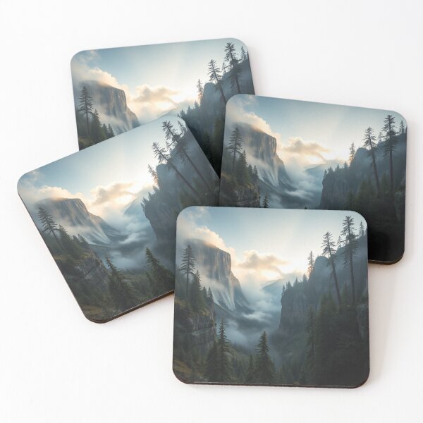 Item preview, Foggy Mountain Canyon Sunrise Landscape designed and sold by Uniquely Yours.