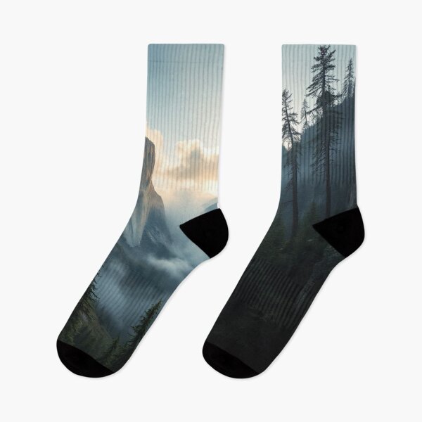 Item preview, Foggy Mountain Canyon Sunrise Landscape designed and sold by Uniquely Yours.