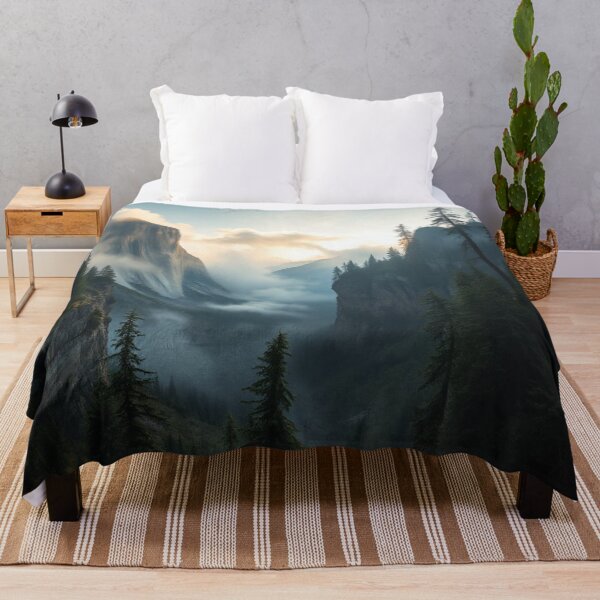Item preview, Foggy Mountain Canyon Sunrise Landscape designed and sold by Uniquely Yours.