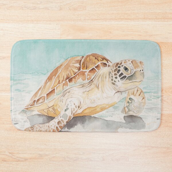 Item preview, Small Sea Turtle  designed and sold by Coastal Watercolors by Laura.