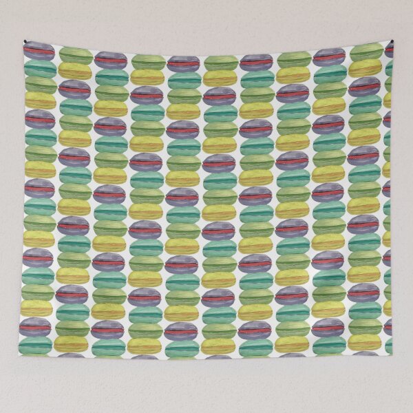 Item preview, Watercolor Colorful Macarons – Sweet French Dessert Illustration designed and sold by Monika Howarth.