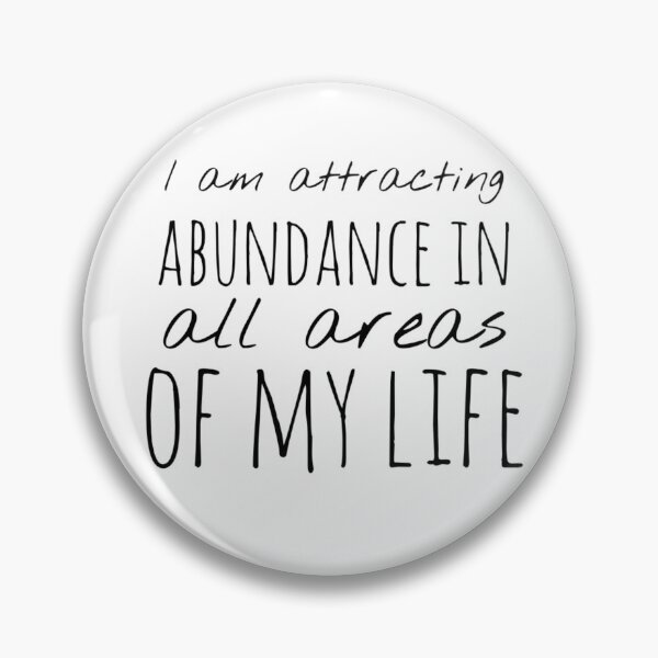 Item preview, I Am Attracting Abundance in All Areas – Affirmation – Overflow Typography Design designed and sold by Camila  Ardila.