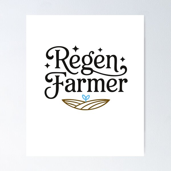 Item preview, Regen Farmer regenerative agriculture sustainable farming designed and sold by billyperks.