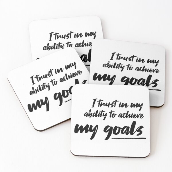 Item preview, I Trust in My Ability to Achieve My Goals – Affirmation – Self-Belief Typography Design designed and sold by Camila  Ardila.
