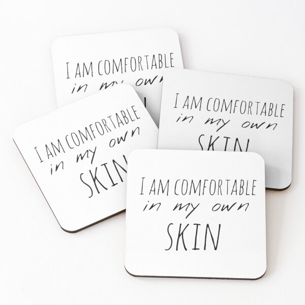 Item preview, I Am Comfortable in My Own Skin – Affirmation – Self-Acceptance Typography Design designed and sold by Camila  Ardila.