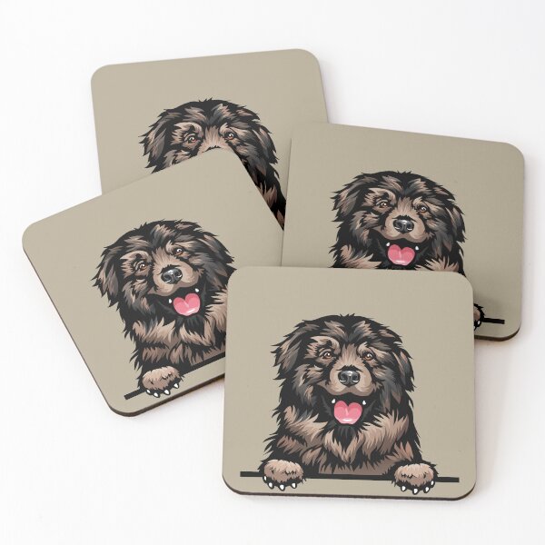 Item preview, Peeking Šarplaninac Dog – Cute Big Guardian Art designed and sold by EmeraldeaArt.