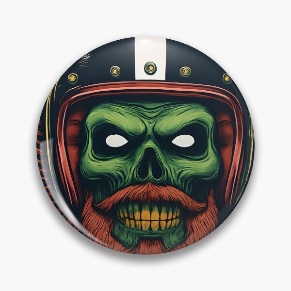 Item preview, Zombie in Motorcycle Helmet with Adjustable Wrench designed and sold by NightTimeJ.