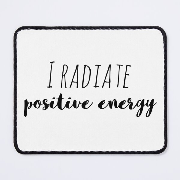 Item preview, I Radiate Positive Energy – Affirmation – Vibrant Life Typography Design designed and sold by Camila  Ardila.