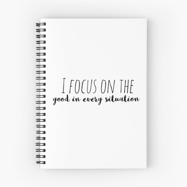 Item preview, I Focus on the Good in Every Situation – Affirmation – Optimistic Mindset Typography Design designed and sold by Camila  Ardila.